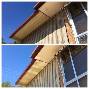 Awnings soft washed