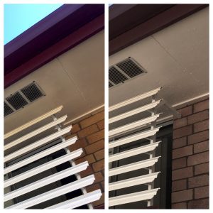 Soffits soft washed